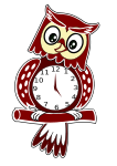 Animated Owl Clock